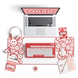 Iqunix OG80 Joy Vendor Wireless Mechanical Keyboard Rood, US lay-out (QWERTY), Cherry MX Silent Red, 80% (TKL)	, RGB leds, Hot-swappable, PBT, 2.4GHz | Bluetooth 5.1 | USB-C