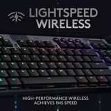 Logitech G915 TKL LIGHTSPEED Wireless RGB Mechanical Gaming Keyboard Zwart, US lay-out, GL Linear, LIGHTSYNC RGB