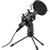 Trust GXT 241 Velica USB Streaming Microphone microfoon Zwart