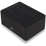 ACT Connectivity 2,5" en 3,5" SATA dual harde schijf docking station Zwart, USB 3.2 Gen1 (5 Gbit/s)