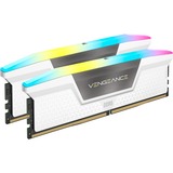 Corsair Vengeance RGB 32 GB DDR5-6400 (2x 16 GB) werkgeheugen Wit, CMH32GX5M2B6400C36W, XMP 3.0