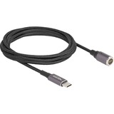 DeLOCK Laptop Charging Cable USB Type-C male to magnetic 8 pin connector 1.8 m kabel Antraciet/zwart
