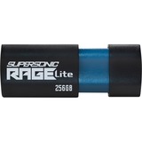 Patriot Supersonic Rage Lite 256 GB usb-stick Zwart/blauw, USB-A 3.2 Gen 1