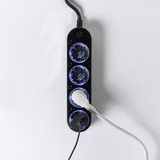 Shelly Power Strip Gen4 4-voudige stekkerdoos Zwart, 4x stekker, WiFi, Bluetooth, Zigbee
