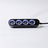 Shelly Power Strip Gen4 4-voudige stekkerdoos Zwart, 4x stekker, WiFi, Bluetooth, Zigbee
