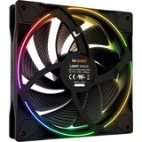 be quiet! Light Wings PWM high-speed RGB case fans Zwart, 3 stuks, 140 x 140 x 25 mm