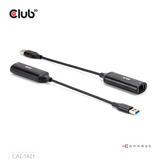 Club 3D USB-A naar RJ45 Ethernet 5Gbps adapter Zwart
