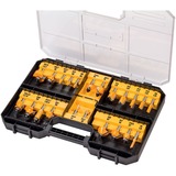 DEWALT Frees Set DT90017 Zwart/geel, 22-delig