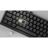 Ducky One X Mini Wireless RGB mechanisch toetsenbord Zwart, US lay-out (QWERTY), Ducky Inductive, 60%, Hot-swappable, PBT, 2.4 GHz | Bluetooth | USB-C