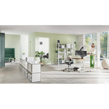 Leitz Ergo Ruimtebesparende Dubbele Monitor- en Laptoparm monitorarm Donkergrijs