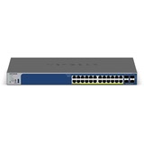 Netgear 24-poorts Gigabit PoE+ Smart Switch met 4 SFP+ poorten Grijs, 10G,Smart Managed