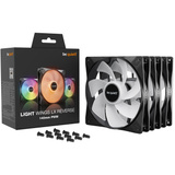 be quiet! Light Wings LX PWM 140mm Reverse RGB case fans Zwart, 3 stuks, 140 x 140 x 25 mm, Reverse, 3 stuks