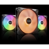 be quiet! be quiet! LW LX140MM PWM Reversed 3P bk RGB case fans Zwart, 3 stuks, 140 x 140 x 25 mm