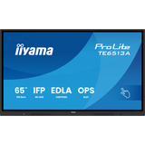iiyama ProLite TE6513A-B3AG 64.5" 4K UHD touchscreen monitor Zwart, HDMI, DisplayPort, USB-C, Audio, LAN, WiFi-6E, BT 5.0, Android, Touch