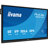 iiyama ProLite TE6513A-B3AG 64.5" 4K UHD touchscreen monitor Zwart, HDMI, DisplayPort, USB-C, Audio, LAN, WiFi-6E, BT 5.0, Android, Touch