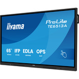 iiyama ProLite TE6513A-B3AG 64.5" 4K UHD touchscreen monitor Zwart, HDMI, DisplayPort, USB-C, Audio, LAN, WiFi-6E, BT 5.0, Android, Touch
