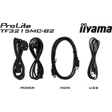 iiyama ProLite TF3215MC-B2 38" touchscreen monitor Zwart, HDMI, DisplayPort, VGA, USB-B