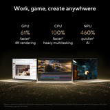 ASUS Zenbook A16 UX3607OA-SQ013W 16"  Copilot+ laptop Beige | Snapdragon X2E-94-100 | Qualcomm Adreno | 48 GB | 1 TB SSD | OLED
