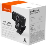 Creative Live! Cam SYNC 1080p V2 webcam Zwart