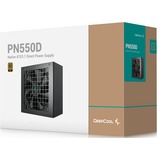 DeepCool PN550D 550 watt voeding  Zwart, 1x 12V-2x6, 2x PCIe