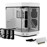 HYTE Y60 Snow White Edition midi tower behuizing Wit | 2x USB-A | 1x USB-C | Tempered Glass