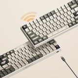 Iqunix F97 Hitchhiker Wireless Mechanical Keyboard Grijs, US lay-out (QWERTY), IQUNIX Moonstone, 96%, RGB leds, Hot-swappable, PBT, 2.4GHz | Bluetooth 5.1 | USB-C