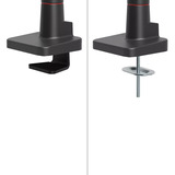 Neomounts ACE gaming DS70-256RD1 Gaming monitorarm Rood/zwart, Gasveer, Topfix, 180°-stop