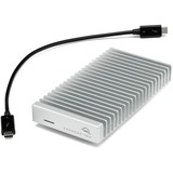 OWC Express 1M2 4 TB externe SSD Zilver/aluminium, USB4 / Thunderbolt