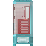Thermaltake View 600 TG Mint Strawberry big tower behuizing Mint/bes | 2x USB-A | 1x USB-C | Tempered Glass