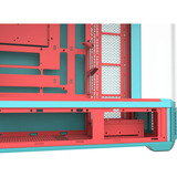 Thermaltake View 600 TG Mint Strawberry big tower behuizing Mint/bes | 2x USB-A | 1x USB-C | Tempered Glass