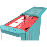 Thermaltake View 600 TG Mint Strawberry big tower behuizing Mint/bes | 2x USB-A | 1x USB-C | Tempered Glass