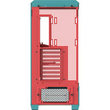 Thermaltake View 600 TG Mint Strawberry big tower behuizing Mint/bes | 2x USB-A | 1x USB-C | Tempered Glass