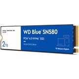 WD Blue SN580, 2 TB SSD Blauw/wit, WDS200T3B0E, M.2 2280, PCIe Gen4 x4