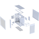 ASUS Prime AP303 - Tempered Glass Panel midi tower behuizing Wit | 2x USB-A | 1x USB-C | Tempered Glass