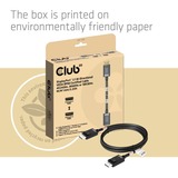 Club 3D Gecertificeerde DisplayPort 2.1 kabel Zwart, 1,6 meter, 10K