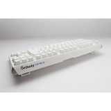 Ducky One 3 Classic Pure White TKL RGB mechanisch toetsenbord Wit, US lay-out (QWERTY), Cherry MX Speed Silver, 80% (TKL)	, RGB leds, Double-shot PBT, Hot-swappable, QUACK Mechanics