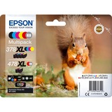 Epson Multipack 6-colours 378XL / 478XL Claria Photo HD Ink inkt C13T379D4010, 'Eekhoorn', 6-delig