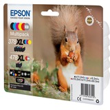 Epson Multipack 6-colours 378XL / 478XL Claria Photo HD Ink inkt C13T379D4010, 'Eekhoorn', 6-delig