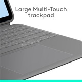 Logitech Combo Touch iPad Air 13" (M2) (2024) Keyboard Case Zwart, US-International lay-out (QWERTY), 75%