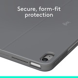 Logitech Combo Touch iPad Air 13" (M2) (2024) Keyboard Case Zwart, US-International lay-out (QWERTY), 75%