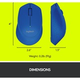 Logitech Wireless Mouse M280 Blauw, 1000 dpi