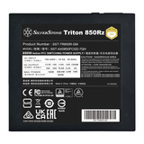 SilverStone Triton 850Rz modulaire 850 watt voeding  Zwart, 1x 12V-2x6, 3x PCIe, 1x 12-Pin High Power GPU, 3x PCIe, Kabel-Management