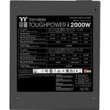 Thermaltake Toughpower i modulaire 2000 watt voeding  Zwart, 4x 12V-2x6, 8x PCIe