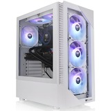 Thermaltake View 200 TG ARGB midi tower behuizing Wit | 2x USB-A | RGB | Window