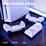 Trust GXT 254 Duo-oplaaddock voor PS5 Wit