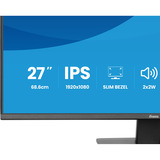 iiyama ProLite X2793HSU-B1 27" monitor Zwart (mat), 120 Hz, HDMI, DisplayPort, USB, Audio