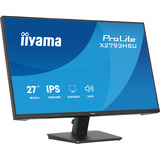 iiyama ProLite X2793HSU-B1 27" monitor Zwart (mat), 120 Hz, HDMI, DisplayPort, USB, Audio