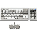 8BitDo IBM Bundel mechanisch gaming toetsenbord Grijs, US lay-out (QWERTY), Kailh Box White, 80% (TKL)	, Bluetooth Low Energy, Wireless 2.4G, USB
