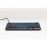 Ducky One 3 Pro Mini, gaming toetsenbord Zwart, US lay-out, Cherry MX2A Brown, RGB led, Double-shot PBT, QUACK Mechanics, 60%, hot swap