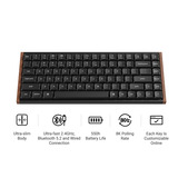 Keychron K3 Ultra 8K Wireless Custom Mechanical Keyboard Zwart, US lay-out (QWERTY), Keychron Milk POM Red, 75%, RGB leds, LSA Double-shot PBT, USB-C | 2.4 GHz | Bluetooth 5.2
